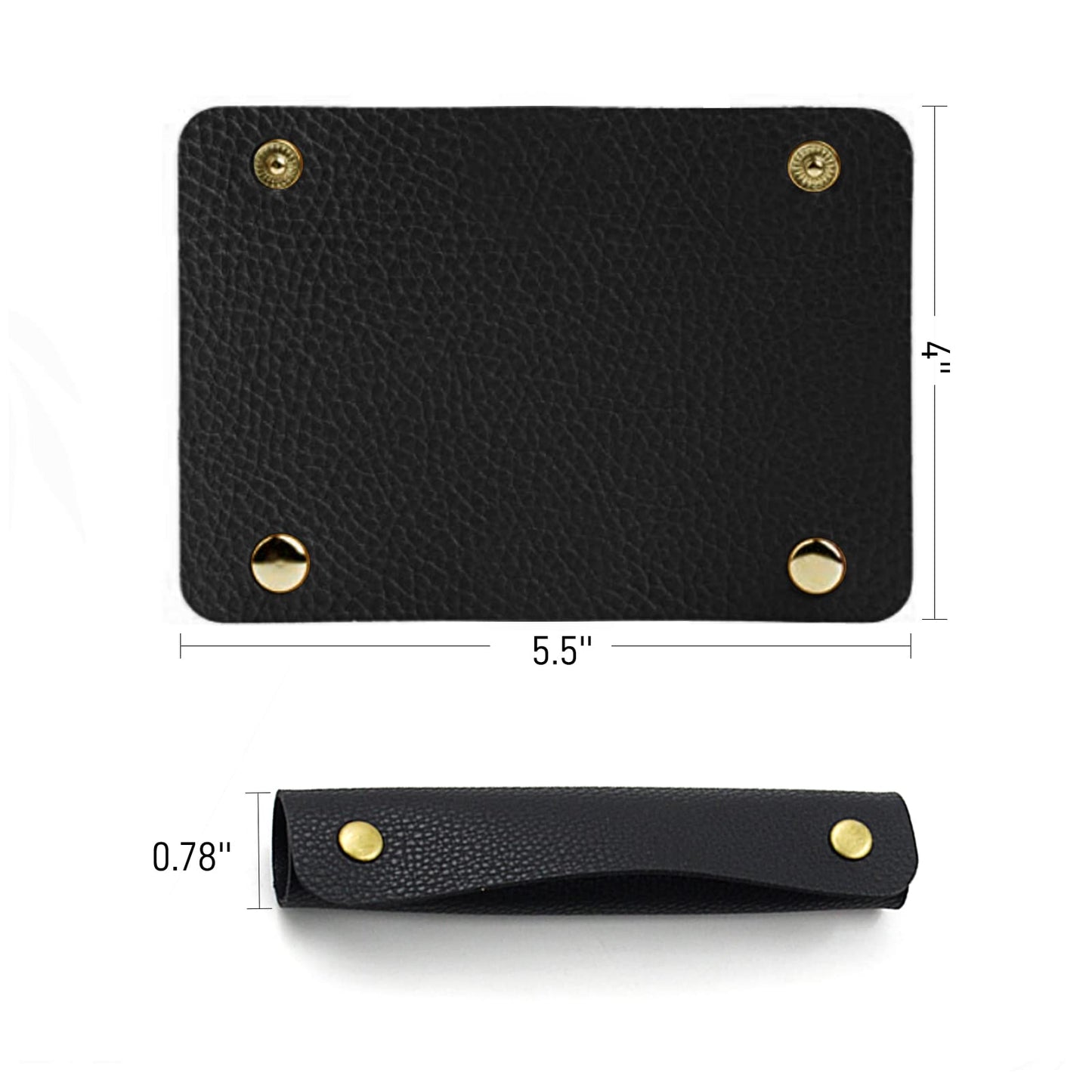 2 Pieces Leather Handbag Handle Wrap Cover