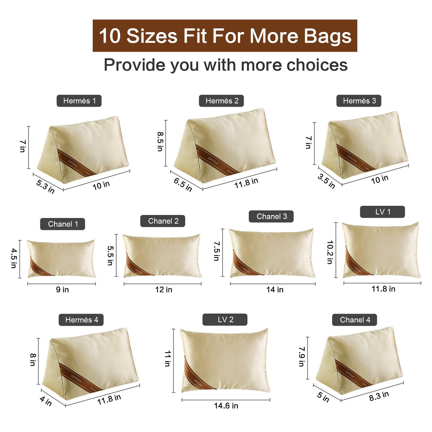 For Classic Flap Maxi/Coco Handle Maxi/Grand Shopping Tote| Silky Purse Handbag Shaper Pillow