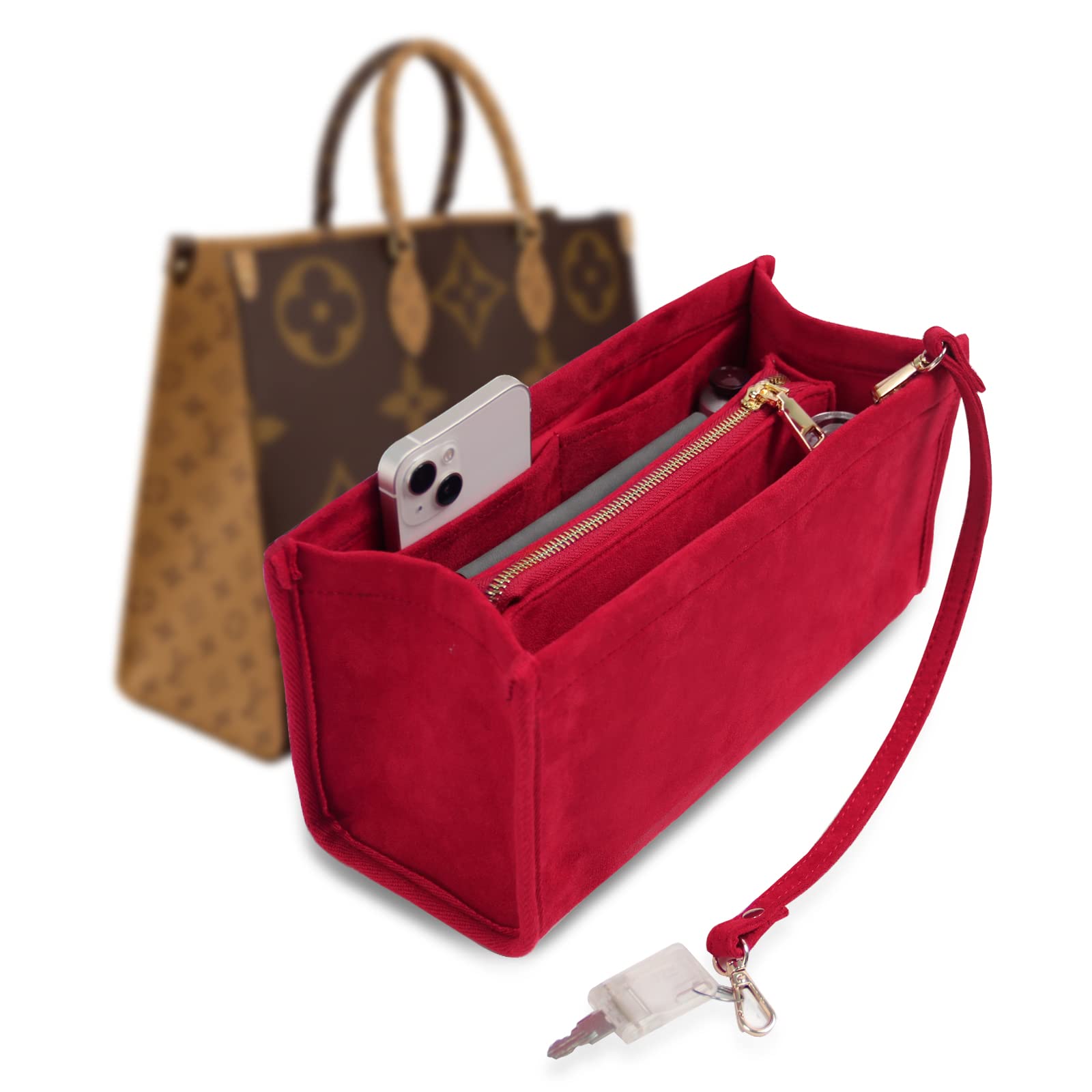 Bag and Purse Organizer with Regular Style for Louis Vuitton OntheGo