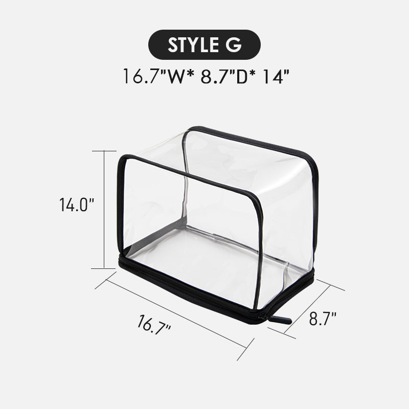 For Neverfull GM/Onthego GM/Birkin 40 and More | TPU Transparent Dust Cover Bag with Zipper