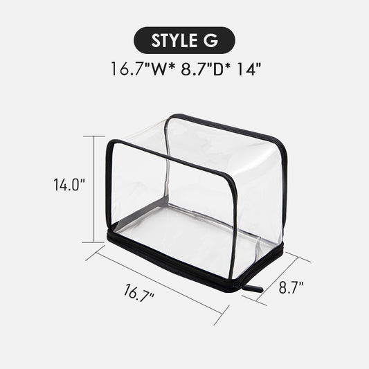For Neverfull GM/Onthego GM/Birkin 40 and More | TPU Transparent Dust Cover Bag with Zipper
