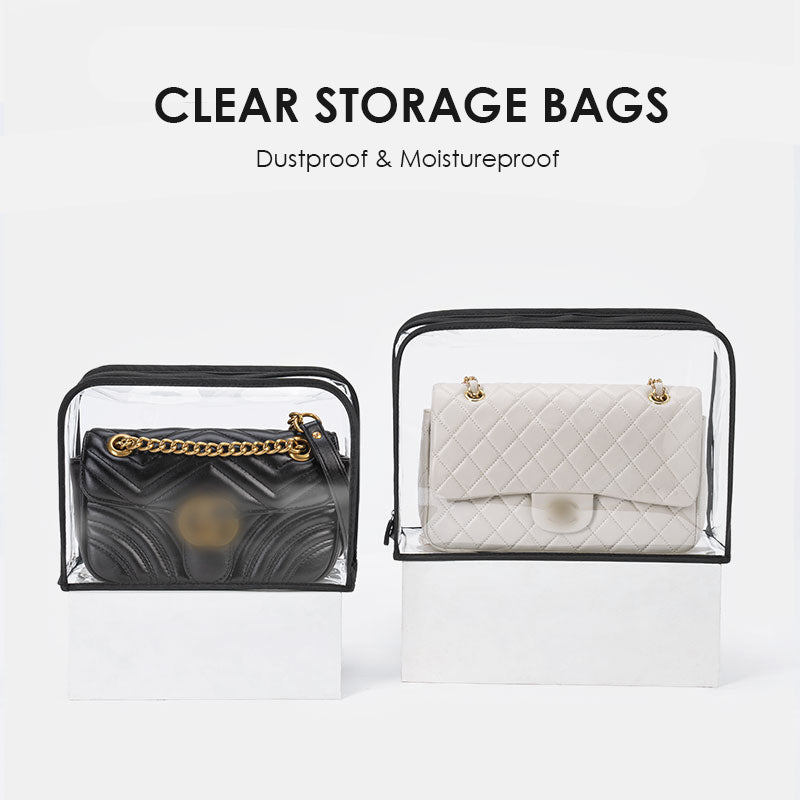 For Pont 9/Constance 18/Evelyne TPM/Gabrielle Small Hobo Bag | TPU Transparent Dust Cover Bag with Zipper