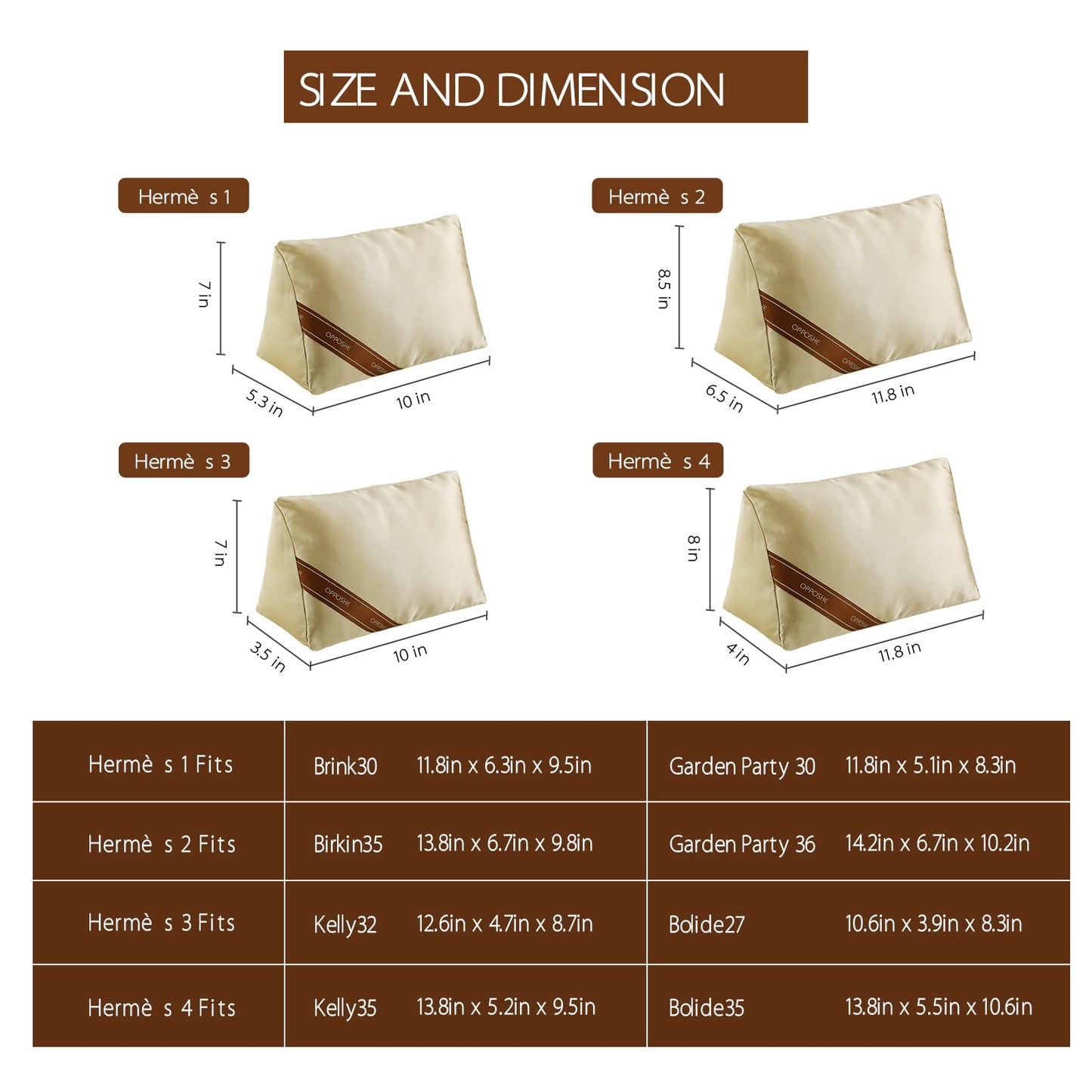 Silky Purse Handbag Shaper Pillow