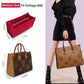 For Onthego MM/Birkin 30/Kelly 32 and More | Suede Velvet Bag Organizer Insert with Key Chain