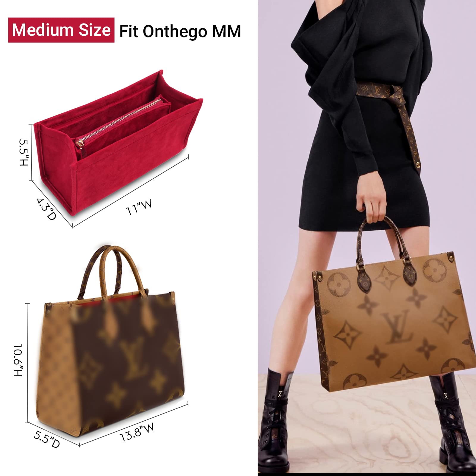 For Onthego GM/Birkin 35/Book Tote Small and More