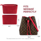 For NEONOE MM (Two slot Version) and More | 2 IN 1 Suede Velvet Purse Organizer Insert