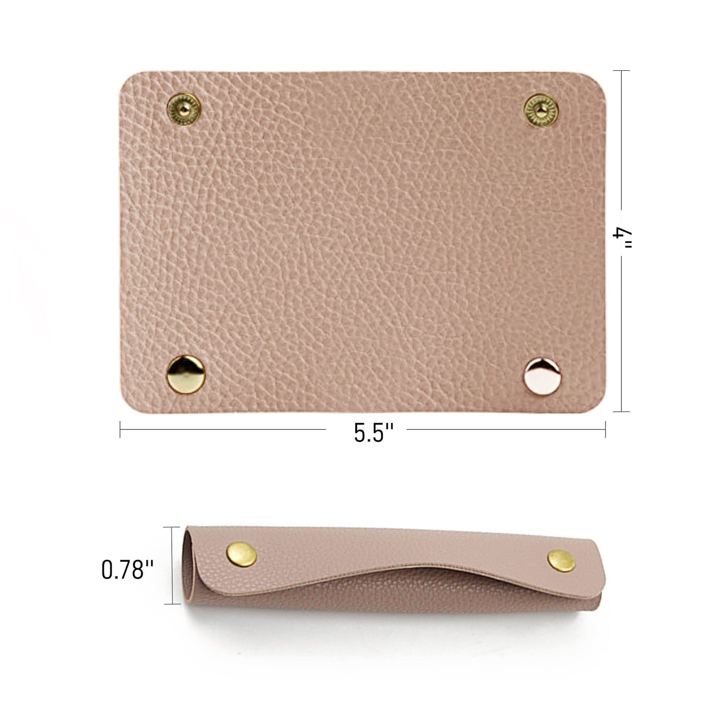2 Pieces Leather Handbag Handle Wrap Cover
